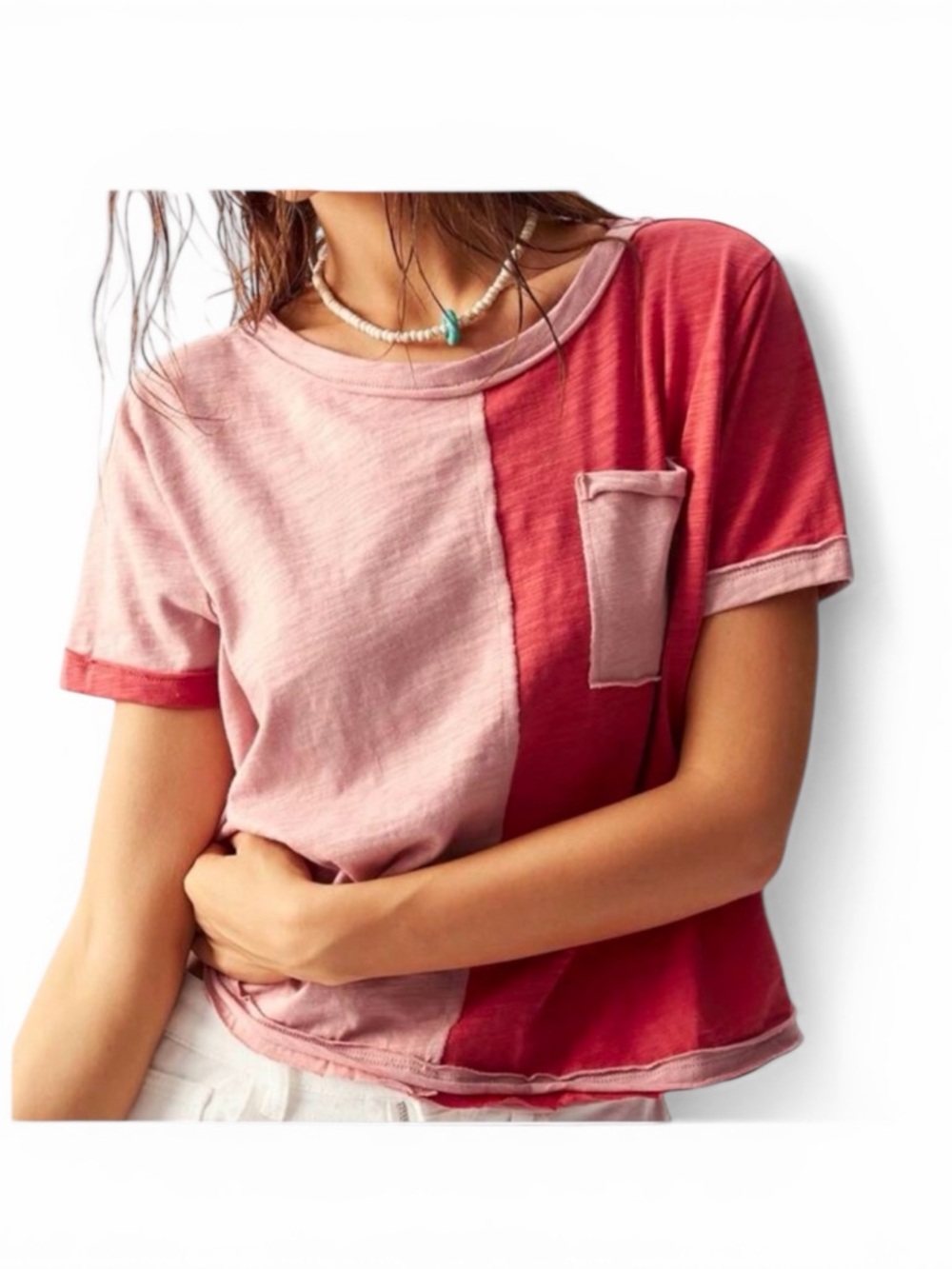 Shein Oversized Color Block Top NWT